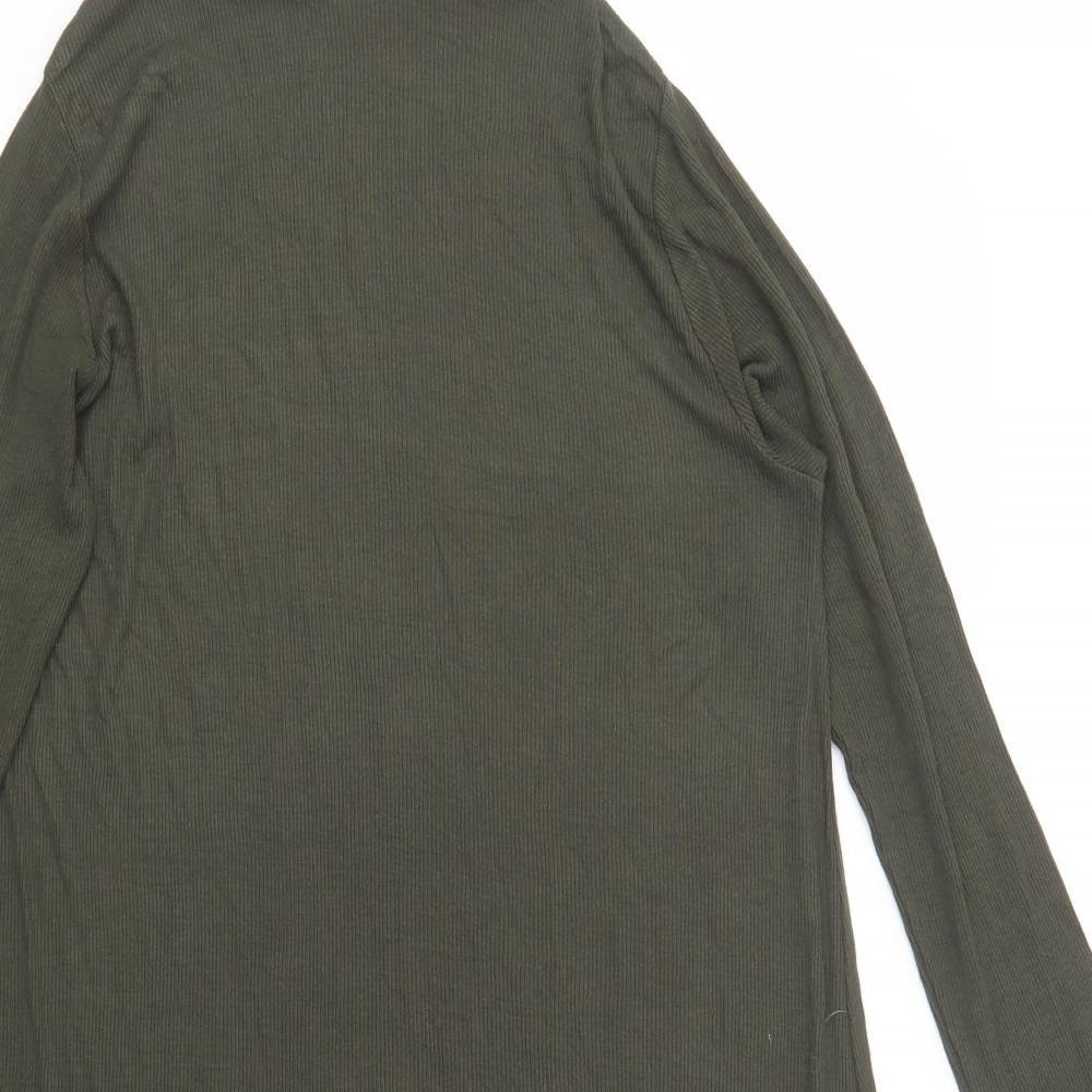 River Island Womens Green  Viscose A-Line  Size 16  Roll Neck Pullover