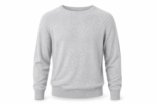 River Island Mens Grey Crew Neck  Cotton Pullover Jumper Size M