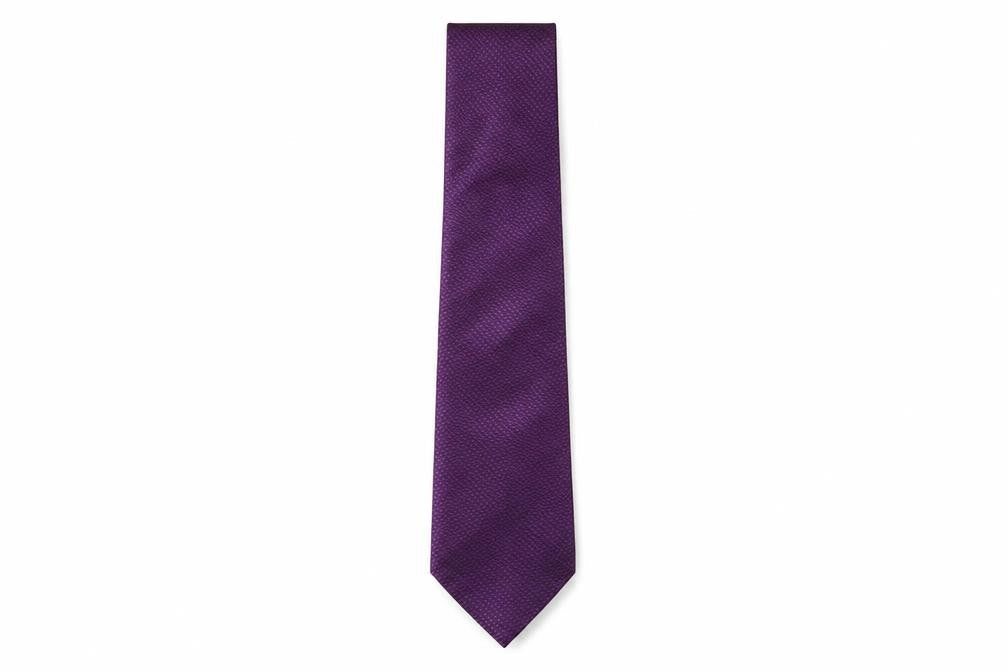 Burton  Mens Purple Grenadine Polyester Pointed Tie One Size
