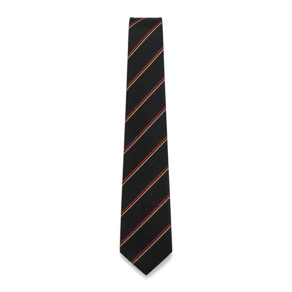 Marstons Mens Multicoloured Striped Polyester Pointed Tie One Size