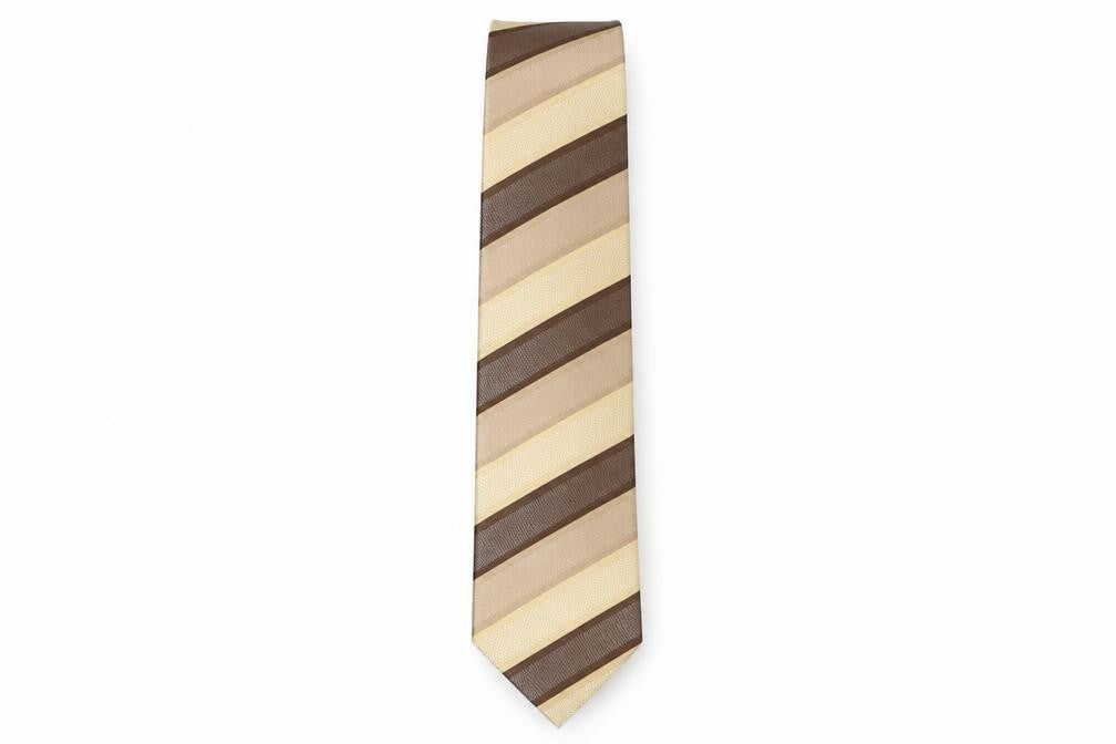 Burton  Mens Multicoloured Striped Polyester Pointed Tie One Size