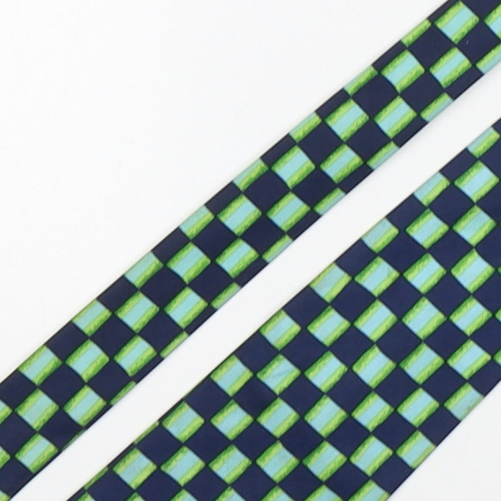 Burton  Mens Multicoloured Plaids & Checks Polyester Pointed Tie One Size