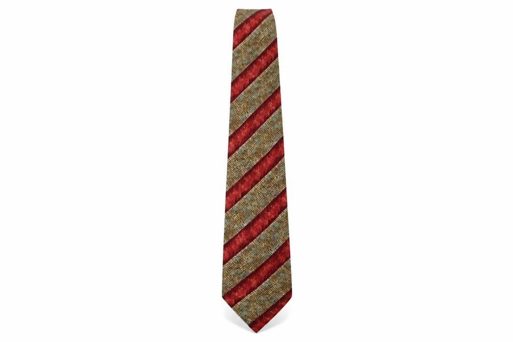 Marks & Spencer Mens Multicoloured Striped Silk Pointed Tie One Size
