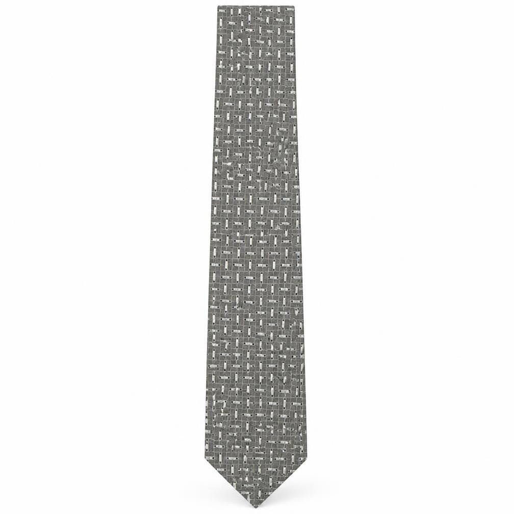Marks & Spencer Mens Multicoloured Geometric Silk Pointed Tie One Size