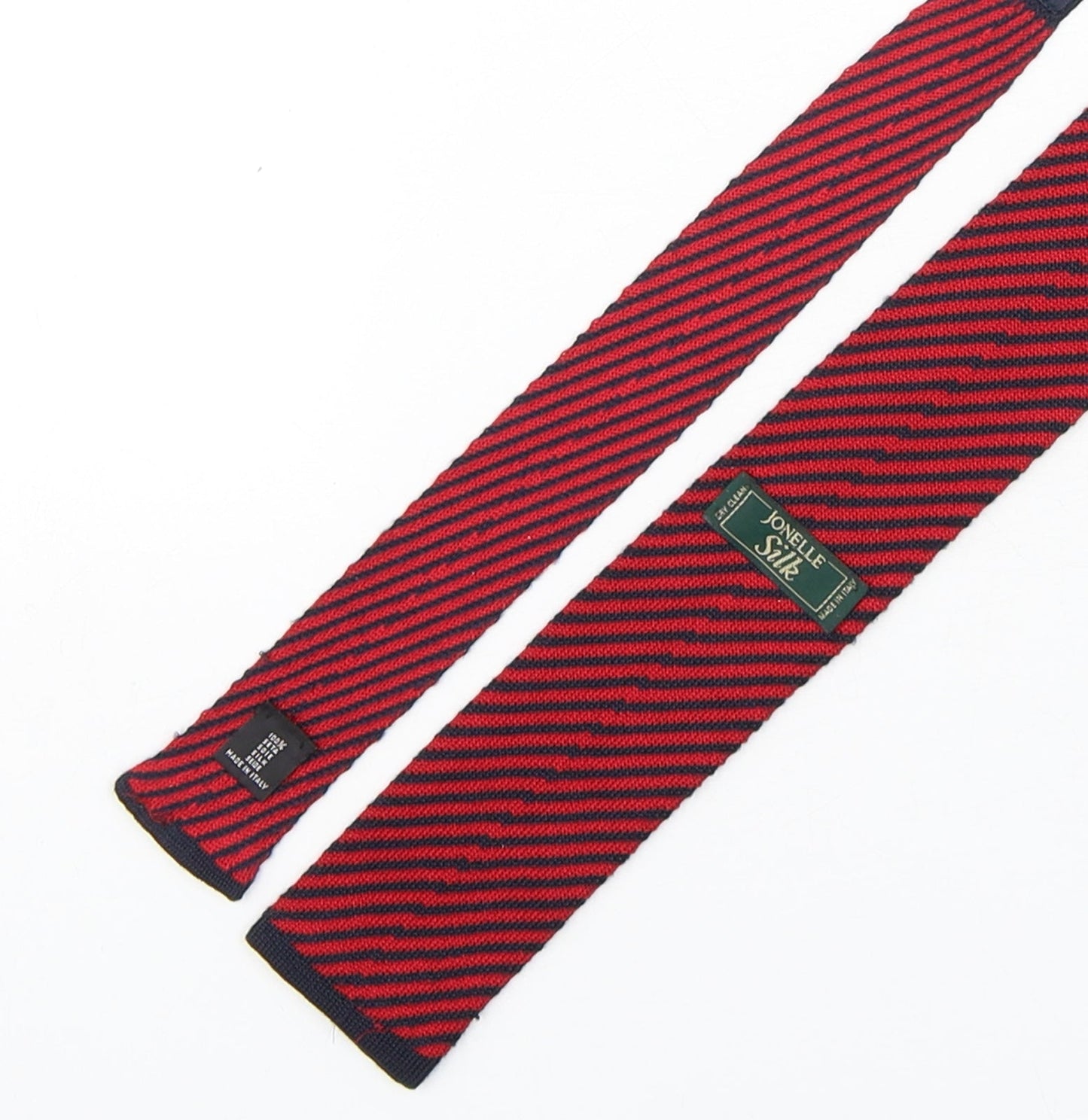 Jonelle  Mens Multicoloured Striped Silk Pointed Tie One Size