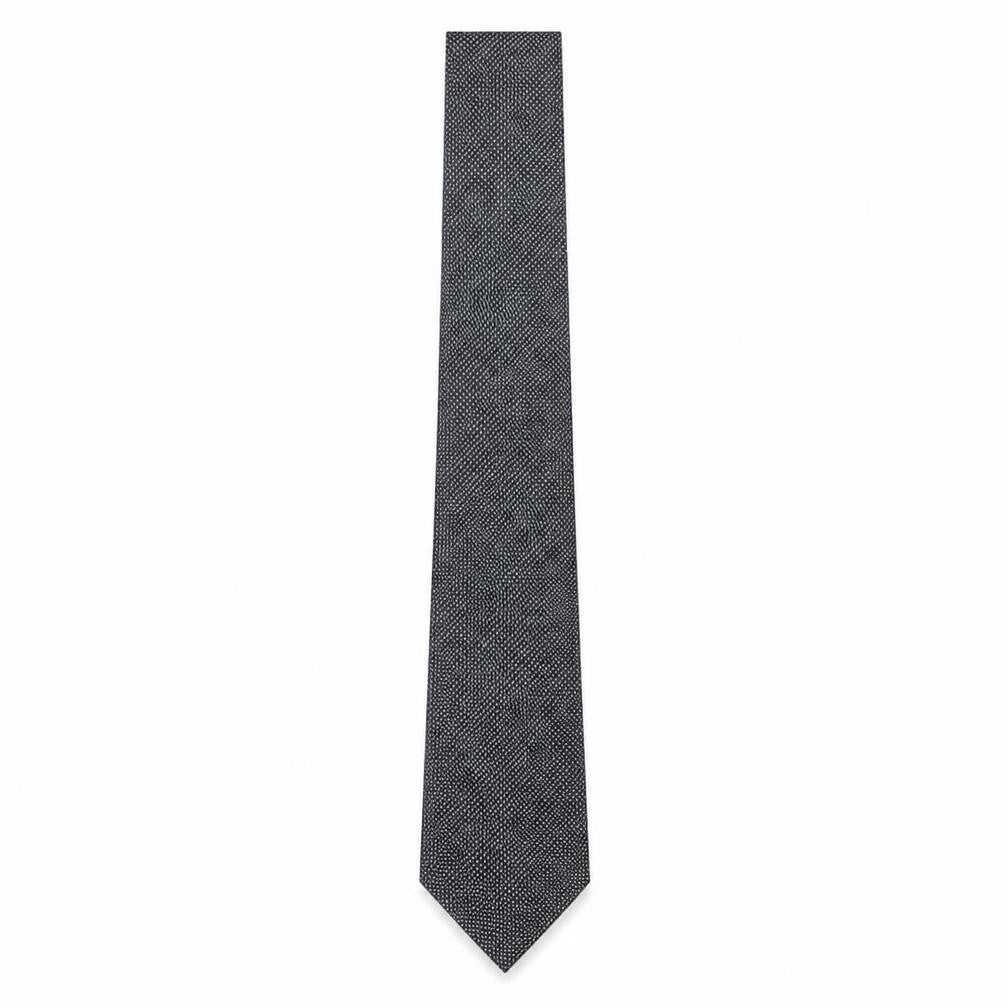 Burton  Mens Grey Polka Dot Polyester Pointed Tie One Size