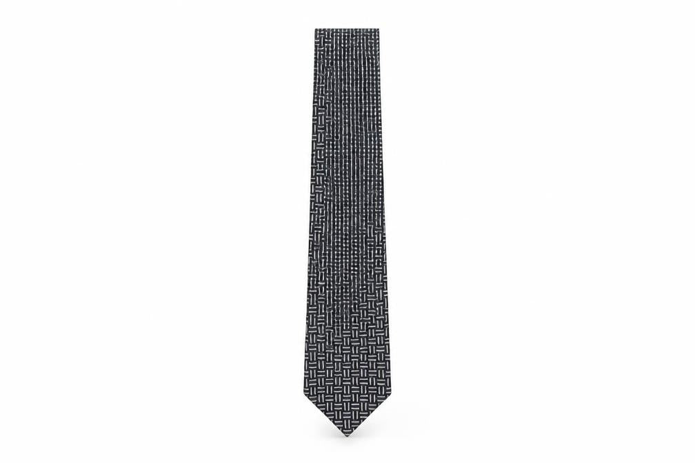 Marks & Spencer Mens Multicoloured Geometric Polyester Pointed Tie One Size