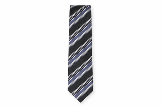 Next Mens Multicoloured Striped Polyester Pointed Tie One Size