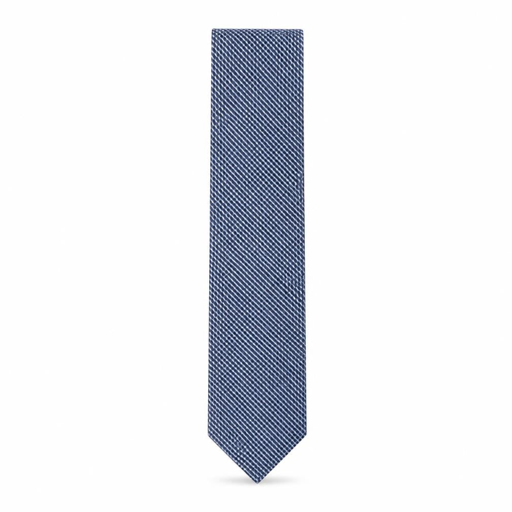 Debenhams  Mens Blue Geometric Polyester Pointed Tie One Size