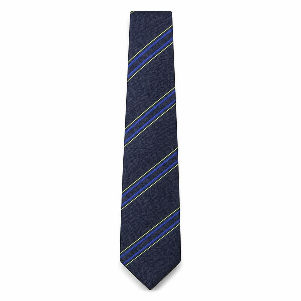 Paul Collingwood Mens Multicoloured Striped Polyester Pointed Tie One Size