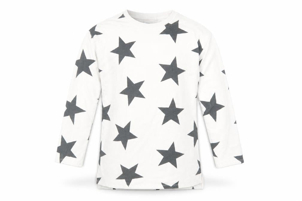 NEXT Girls White Geometric Cotton Pullover Sweatshirt Size 12 Years  Pullover - Star Print