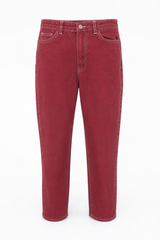 Nasty Gal Womens Purple  Cotton Tapered Jeans Size 6 L25 in Regular Button