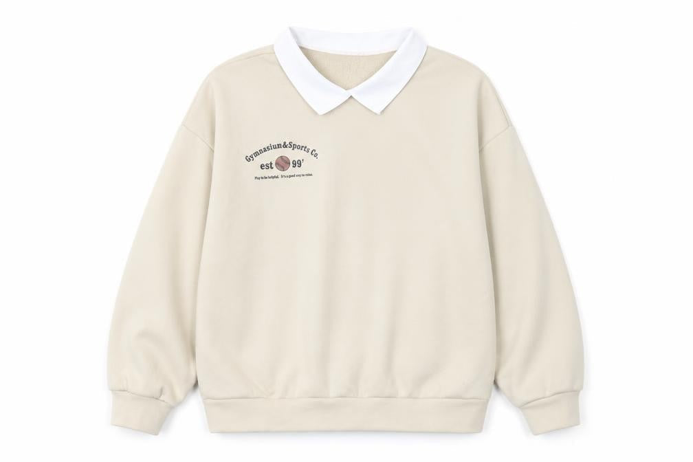 SheIn Womens Beige  Polyester Pullover Sweatshirt Size S  Pullover - Gymnasium