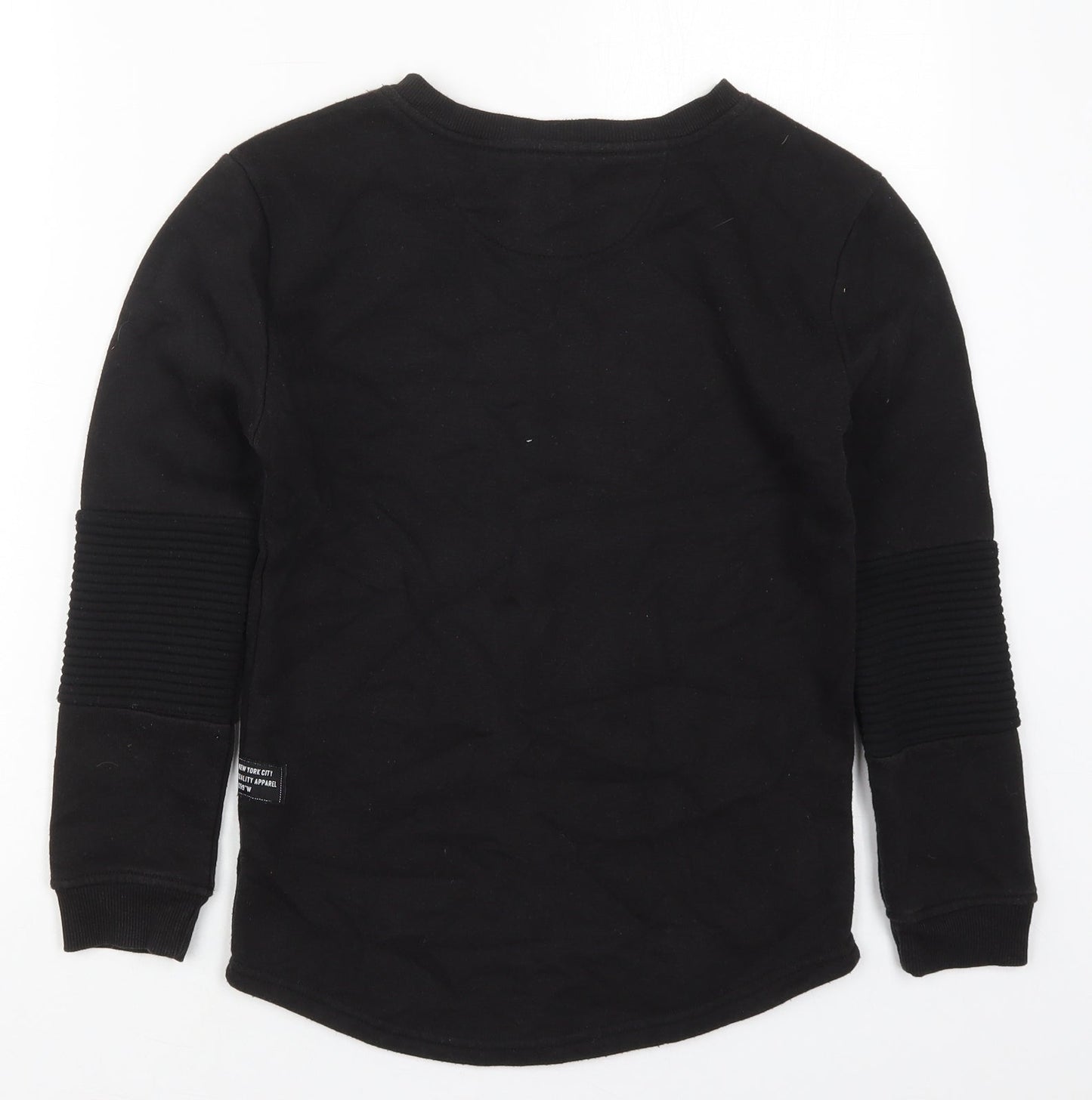 Primark Boys Black  Cotton Pullover Sweatshirt Size 10-11 Years  Pullover