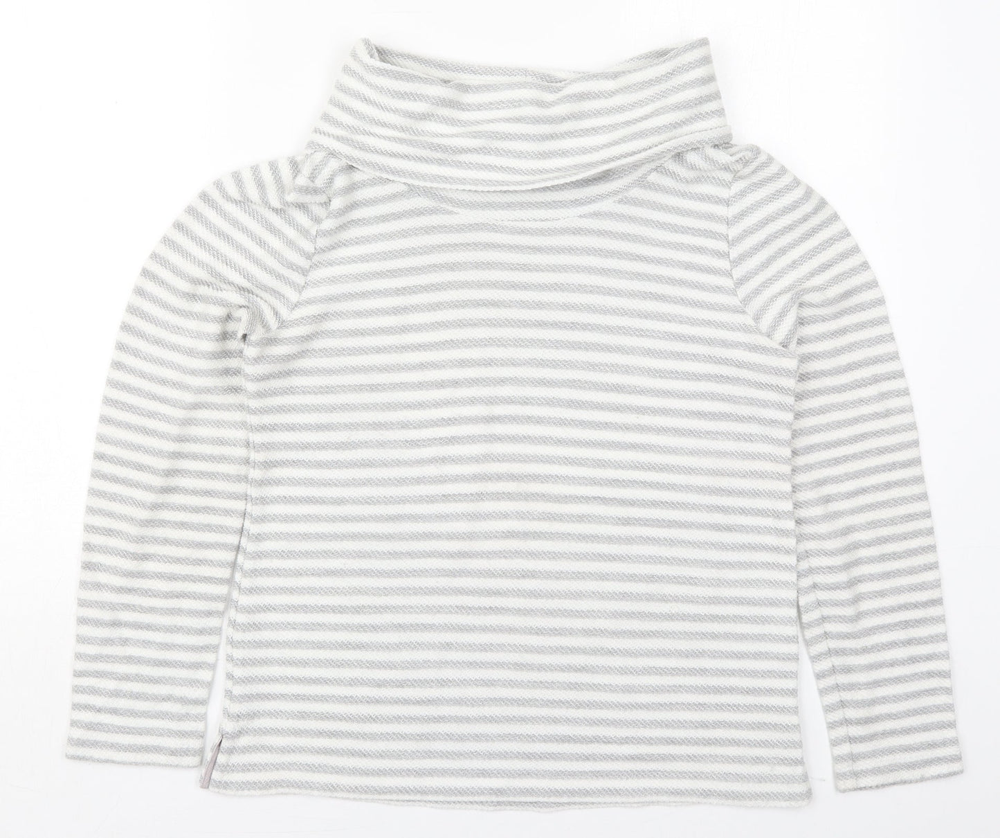 DASH Womens Grey Roll Neck  Polyester Pullover Jumper Size 12