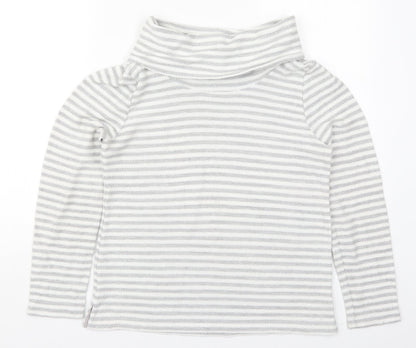 Dash Womens Grey Roll Neck  Polyester Pullover Jumper Size 12