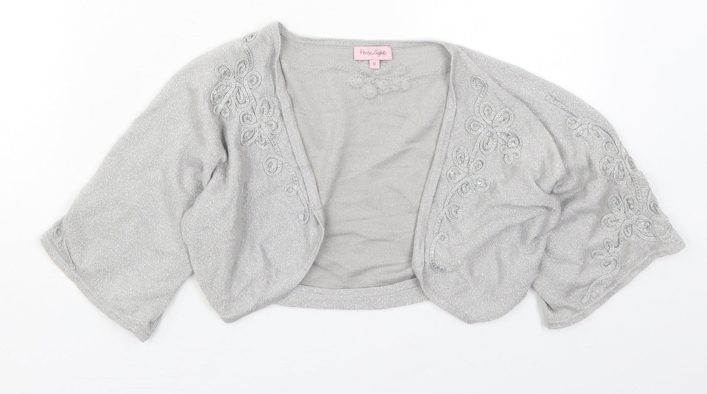 Phase Eight Womens Grey V-Neck  Viscose Cardigan Jumper Size 8