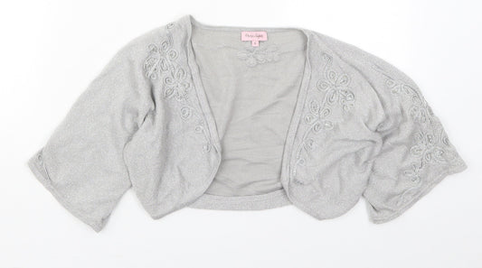 Phase Eight Womens Grey V-Neck  Viscose Cardigan Jumper Size 8