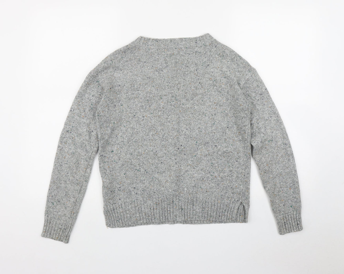 NEXT Womens Grey Round Neck  Acrylic Pullover Jumper Size 6