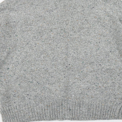 Next Womens Grey Round Neck  Acrylic Pullover Jumper Size 6