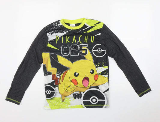POKEMON Boys Multicoloured  Polyester Basic T-Shirt Size 11-12 Years Round Neck