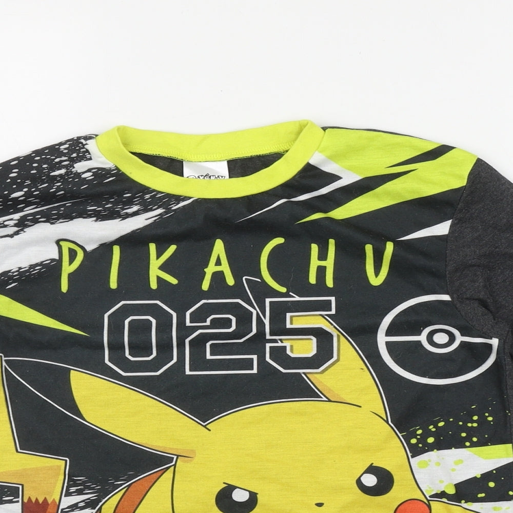POKEMON Boys Multicoloured  Polyester Basic T-Shirt Size 11-12 Years Round Neck