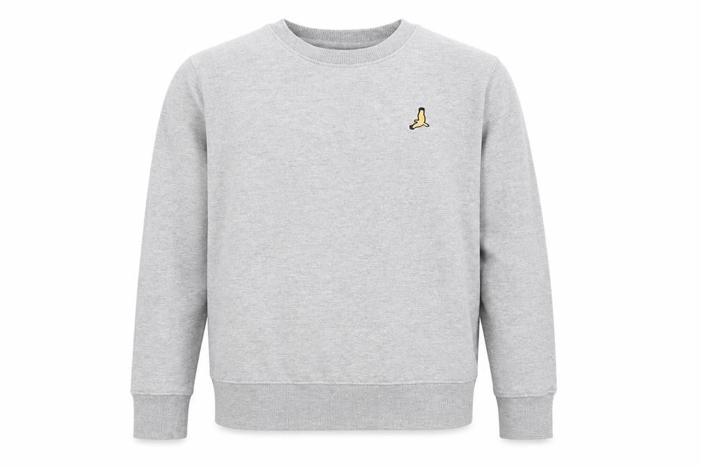 Brave Soul Mens Grey  Cotton Pullover Sweatshirt Size S