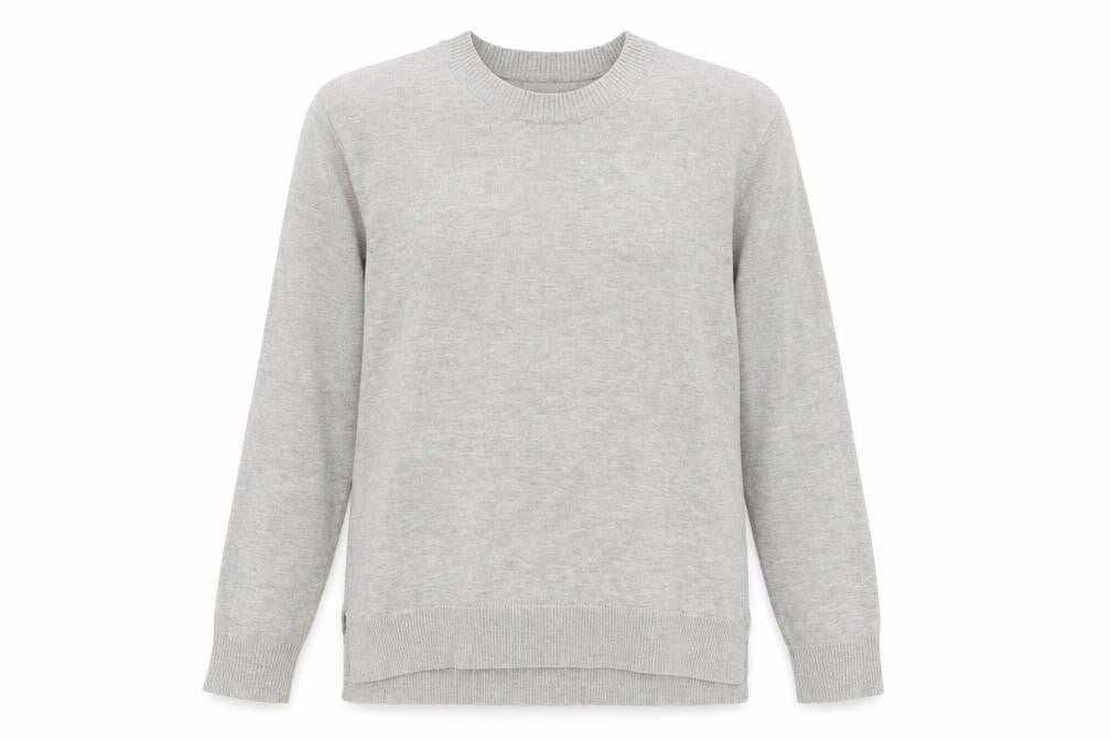 H&M Womens Grey Crew Neck  Viscose Pullover Jumper Size S