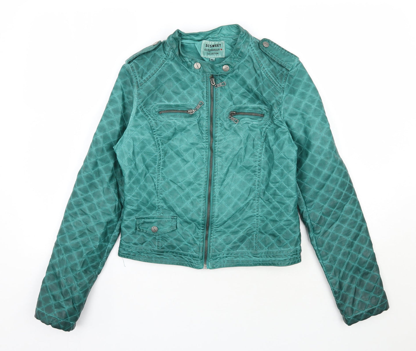 So Sweet  Womens Green   Jacket  Size XL  Zip