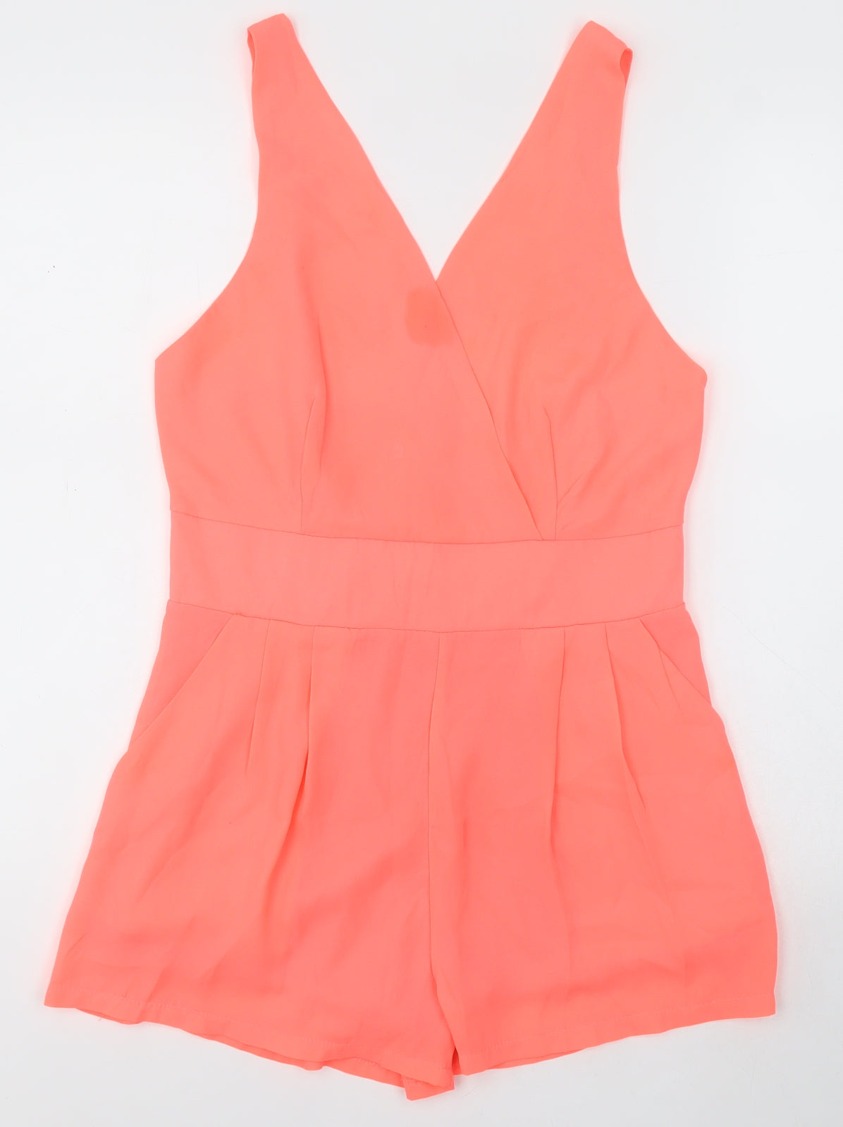Dolls Paris Womens Pink  100% Polyester Playsuit One-Piece Size L  Zip