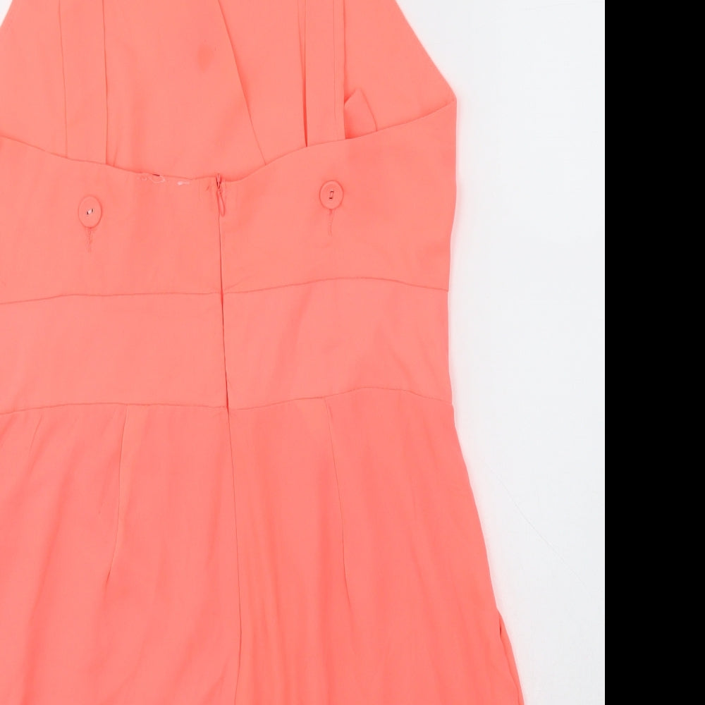 Dolls Paris Womens Pink  100% Polyester Playsuit One-Piece Size L  Zip