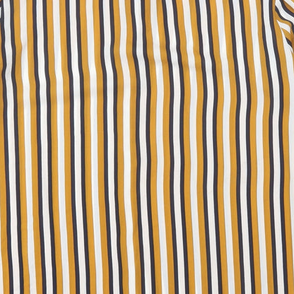Preloved Primark Womens Multicoloured Striped Polyester Basic Button-Up Size 12 Collared - Label