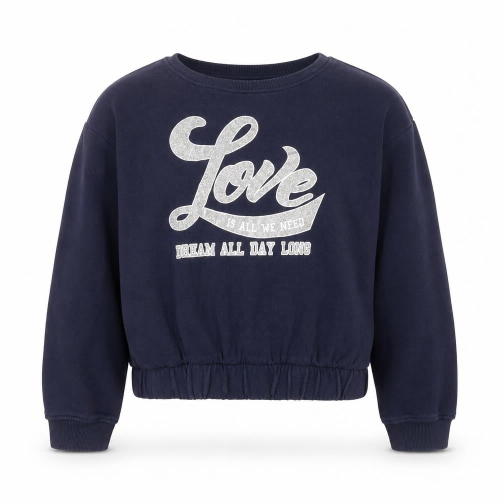 H&M Girls Blue  Cotton Pullover Sweatshirt Size 11-12 Years  Pullover