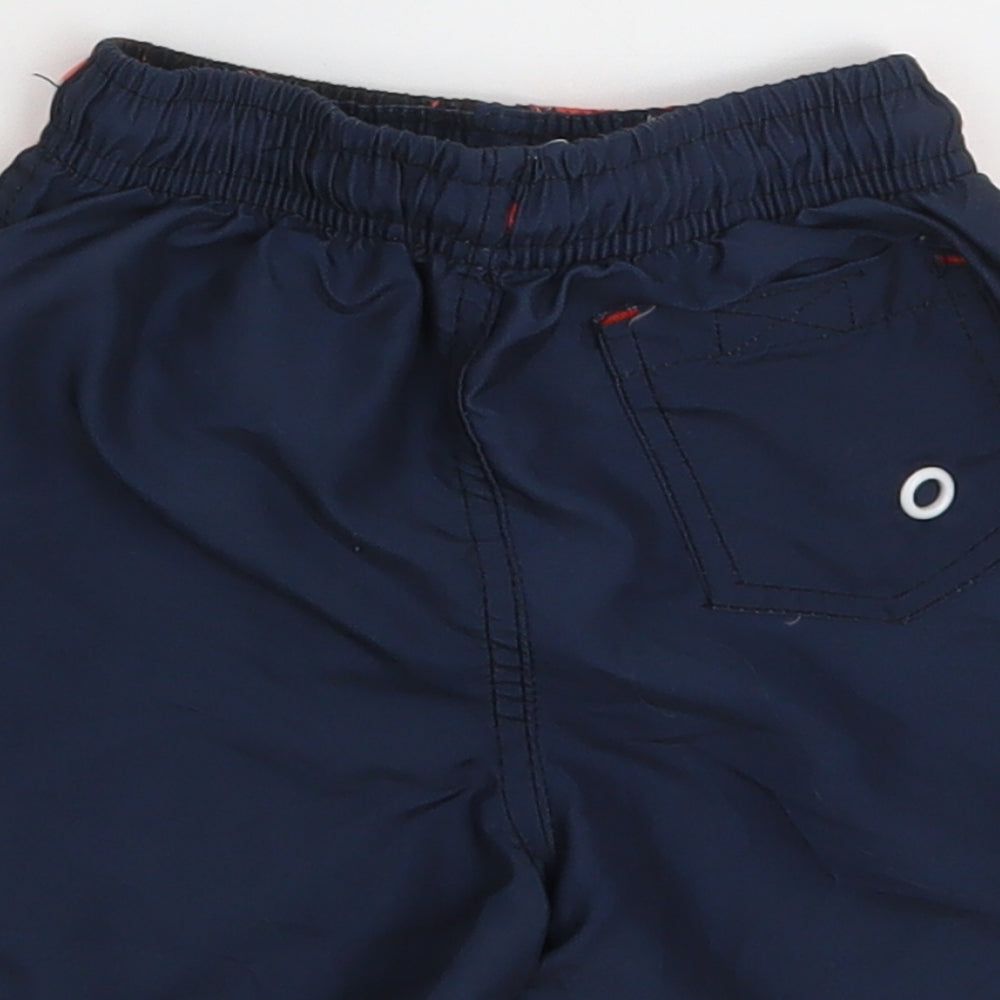 Dunnes Stores Boys Blue Animal Print 100% Polyester Sweat Shorts Size 4 Years  Regular  - Dinosaur