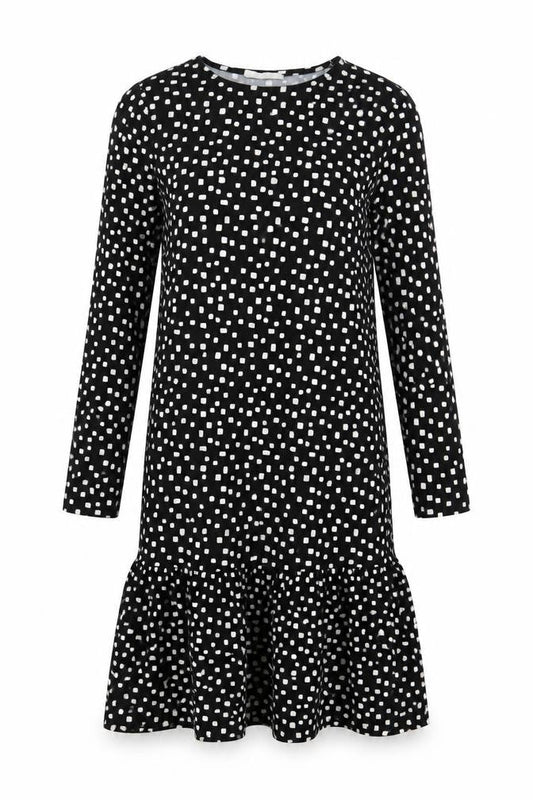 Primark Womens Black Polka Dot Polyester Mermaid  Size 4  Round Neck Pullover
