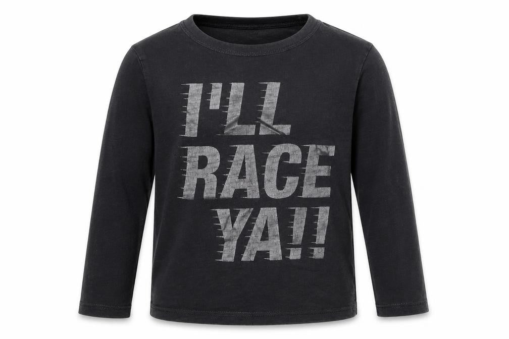 H&M Boys Black  100% Cotton Pullover T-Shirt Size 5-6 Years Round Neck Pullover