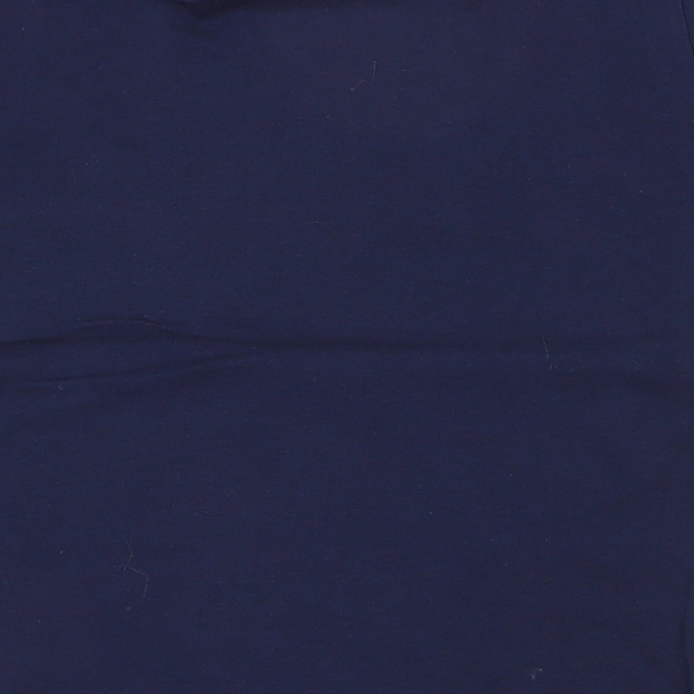 Primark Boys Blue  100% Cotton Pullover Polo Size 5-6 Years Crew Neck Pullover