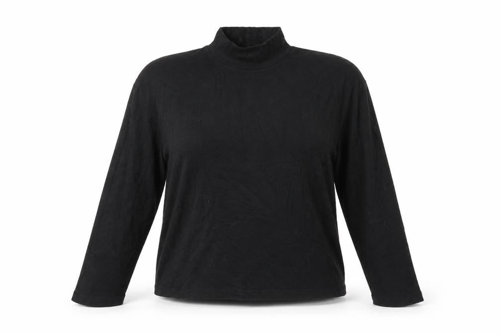 Primark Womens Black High Neck  Viscose Pullover Jumper Size M