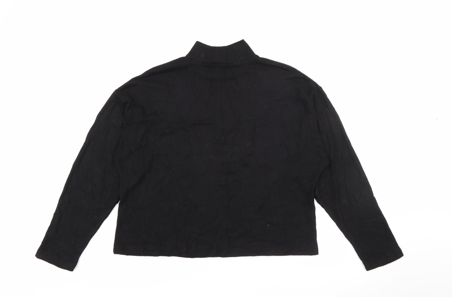 Primark Womens Black High Neck  Viscose Pullover Jumper Size M