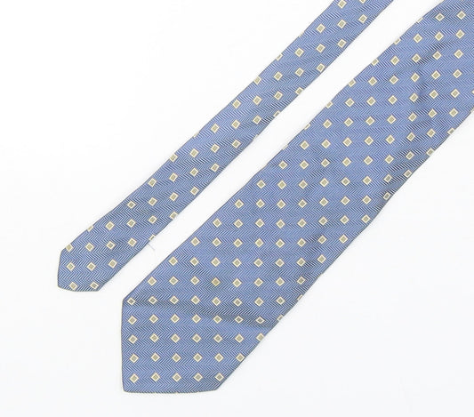 Blazer  Mens Multicoloured Geometric Silk Pointed Tie One Size