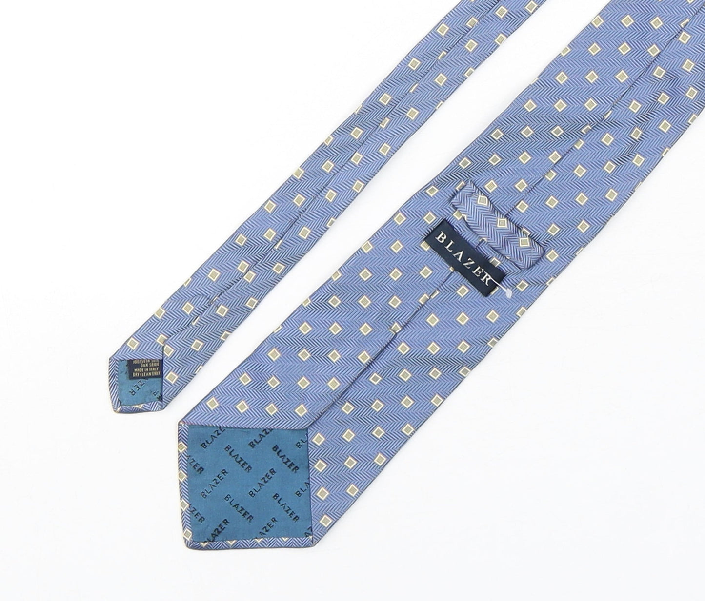 Blazer  Mens Multicoloured Geometric Silk Pointed Tie One Size