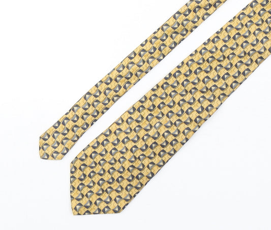 Charleston  Mens Multicoloured Geometric Silk Pointed Tie One Size