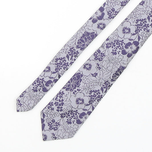 Autograph Mens Multicoloured Floral Silk Pointed Tie One Size