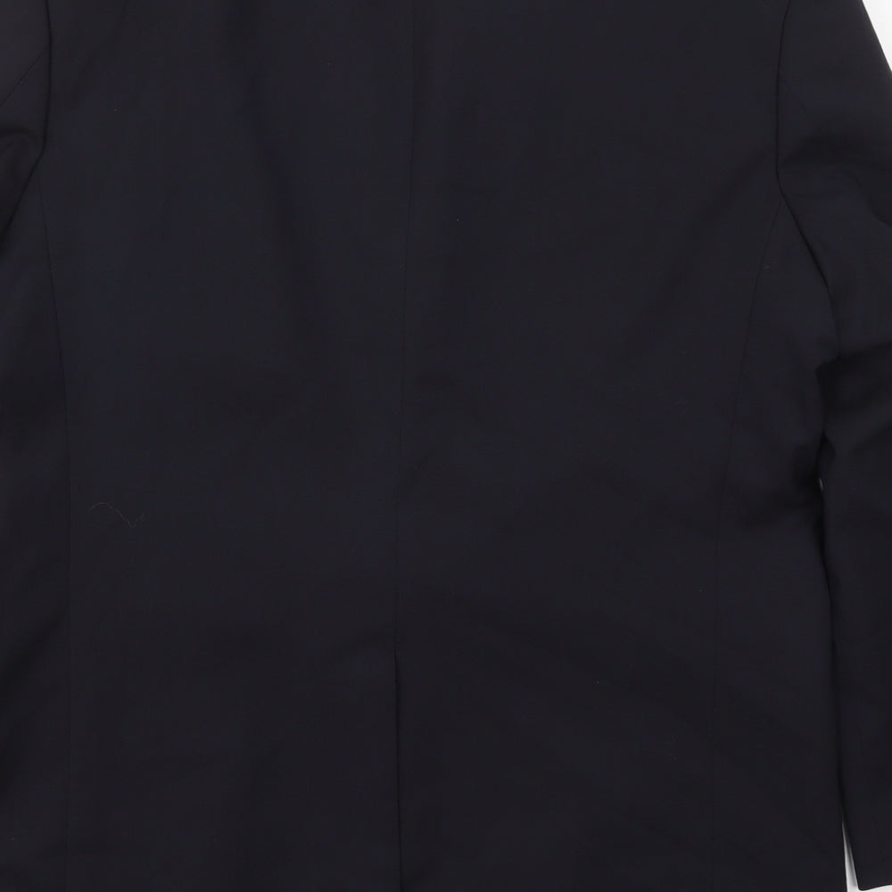 Impressions Mens Blue  Wool Jacket Suit Jacket Size 42
