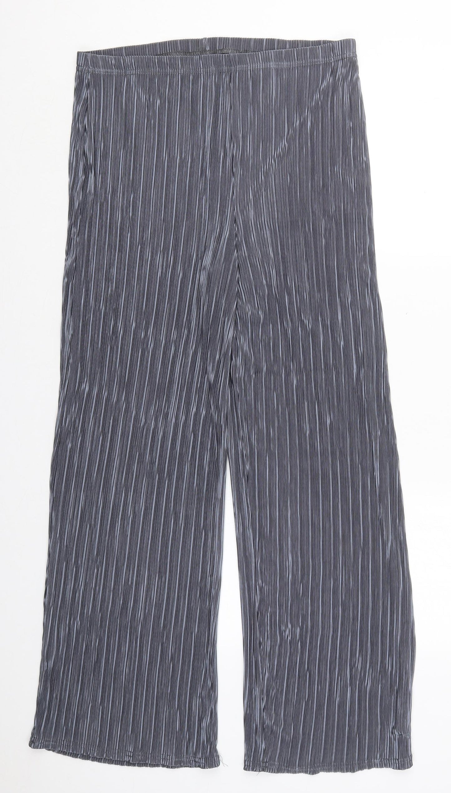 Preworn Womens Grey  Polyester Trousers  Size 30 in L29 in Regular