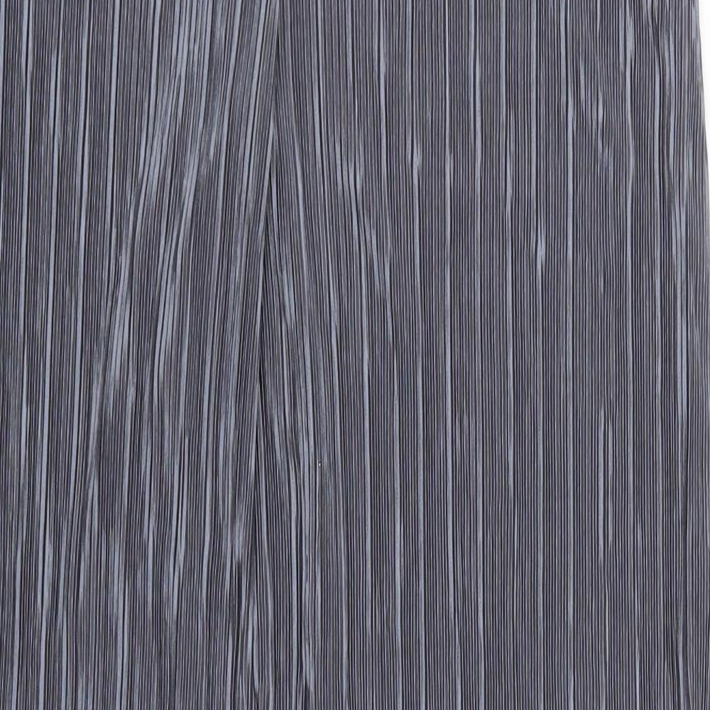 Preworn Womens Grey  Polyester Trousers  Size 30 in L29 in Regular