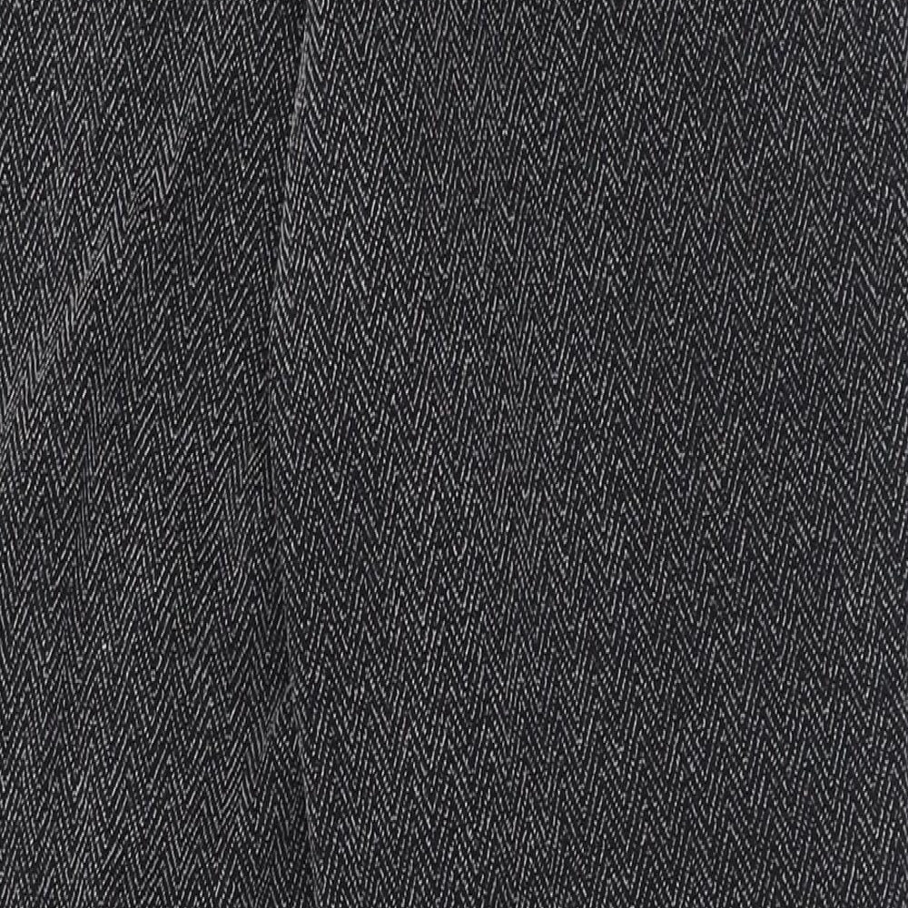 bonmarch Womens Grey Geometric Polyester Trousers  Size 12 L29 in Regular