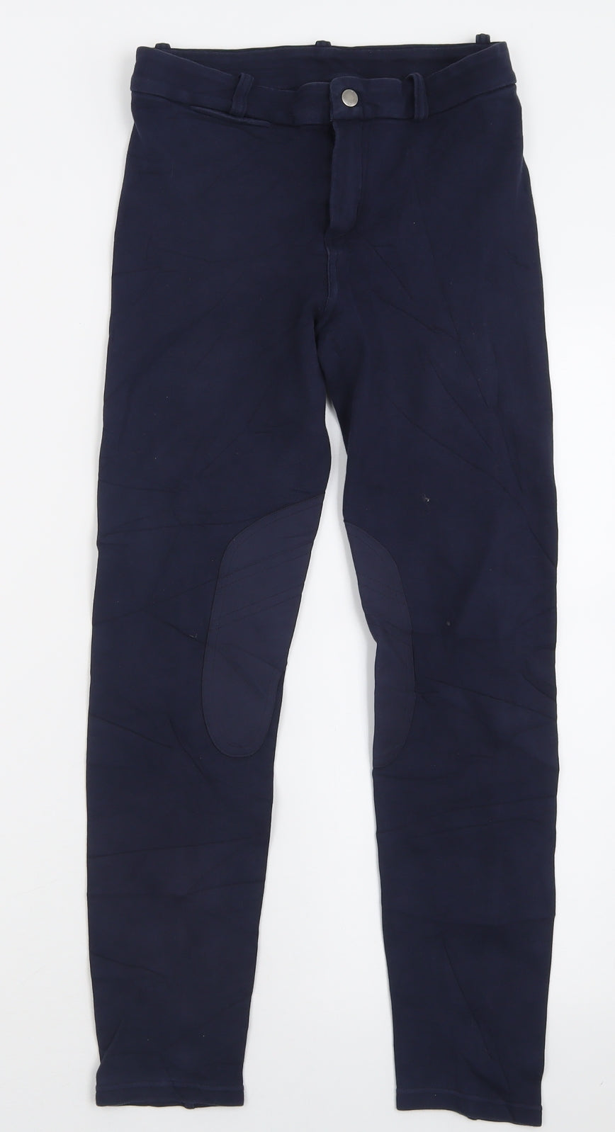 Fouganza Girls Beige  Cotton Capri Trousers Size 14 Years  Regular Hook & Eye