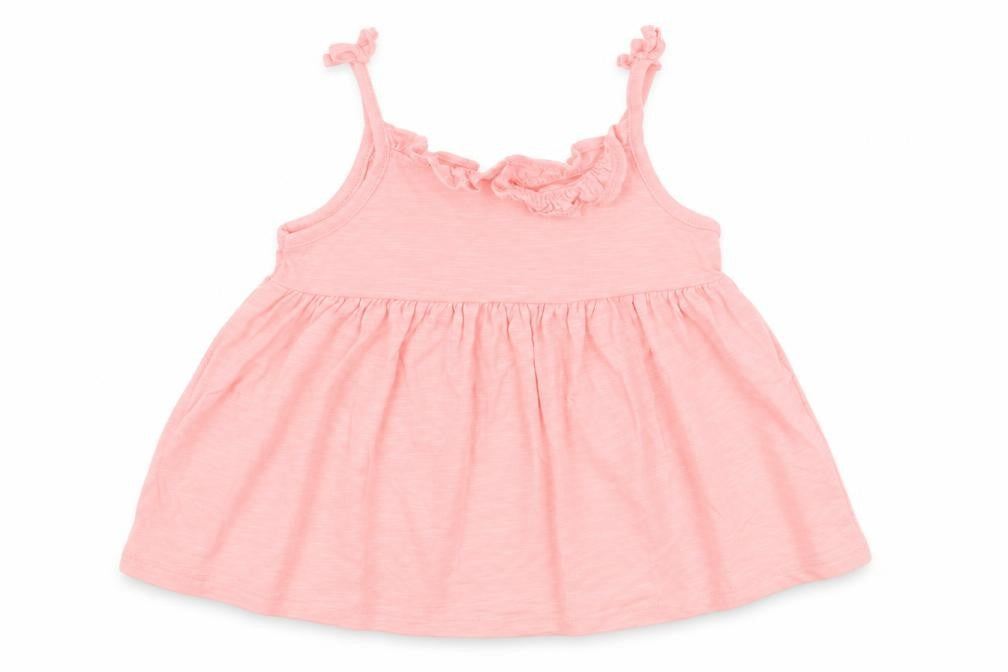 F&F Baby Pink  Cotton Skater Dress  Size 18-24 Months  Square Neck Pullover