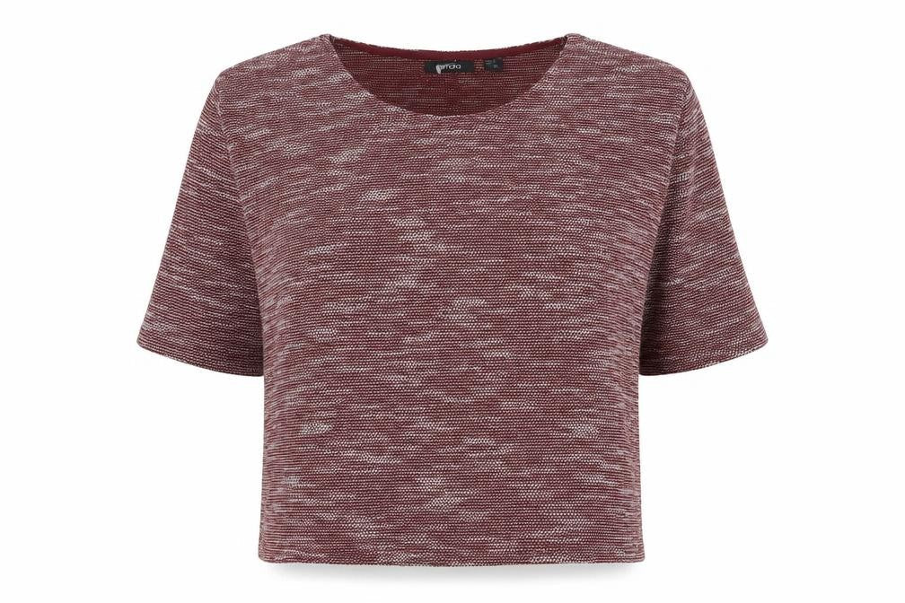 ESMARA Womens Red Round Neck  Polyester Pullover Jumper Size 14